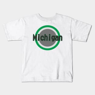 michigan love Kids T-Shirt